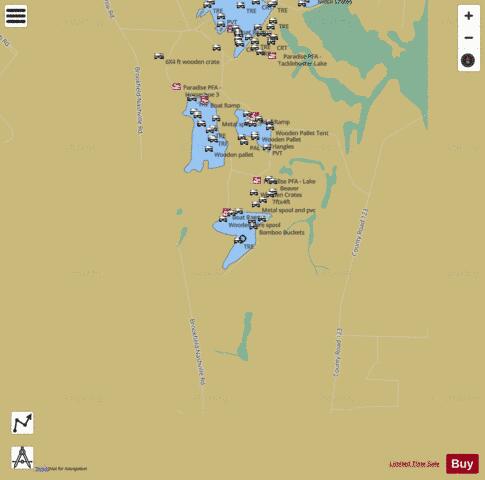 Lake Russel depth contour Map - i-Boating App