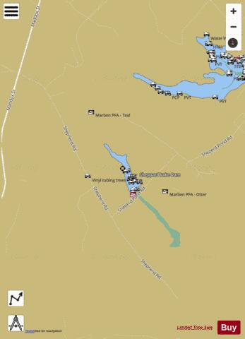 Sheppard Lake depth contour Map - i-Boating App