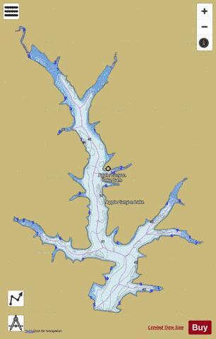 Lake Apple Canyon depth contour Map - i-Boating App