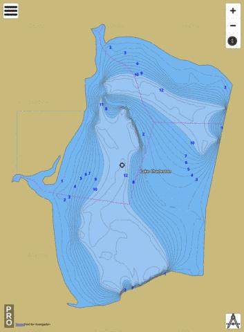 Lake Charleston depth contour Map - i-Boating App