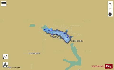 Lake Le Aqua Na depth contour Map - i-Boating App