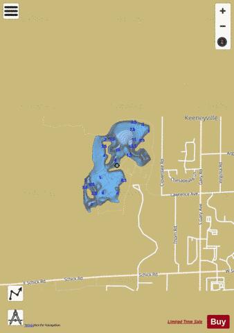 Mallard Lake DCFPD depth contour Map - i-Boating App