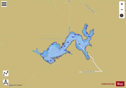 Mingo Lake depth contour Map - i-Boating App