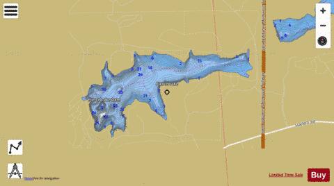 Pierce Lake depth contour Map - i-Boating App
