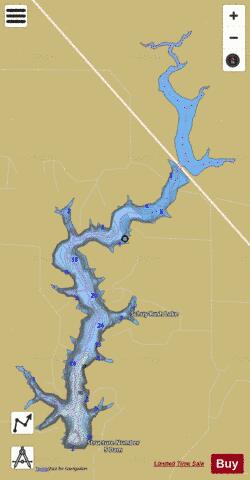 Schuy Rush Lake depth contour Map - i-Boating App