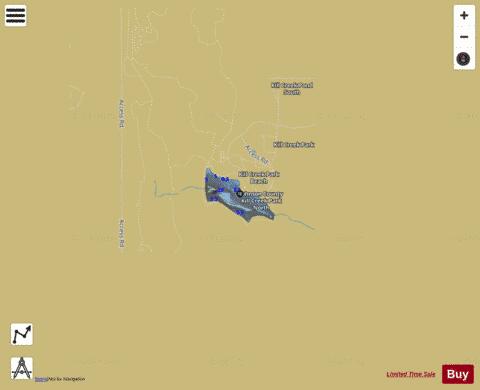 Kill Creek Park Lake depth contour Map - i-Boating App