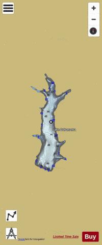 Lake Dabinawa depth contour Map - i-Boating App