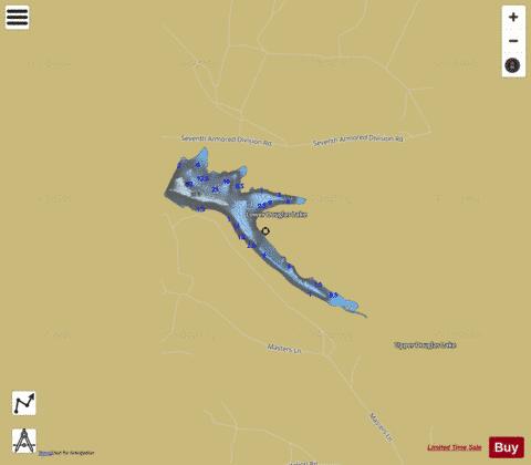 Lower Douglas Lake depth contour Map - i-Boating App