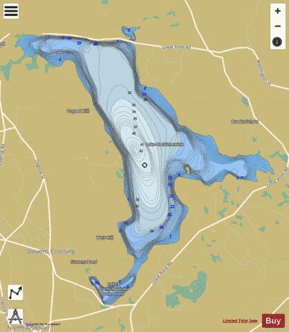 Lake Cochichewick depth contour Map - i-Boating App