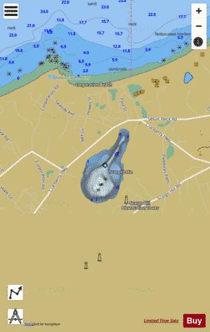 Scargo Lake depth contour Map - i-Boating App
