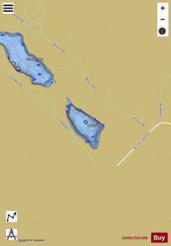 Beals Lake depth contour Map - i-Boating App