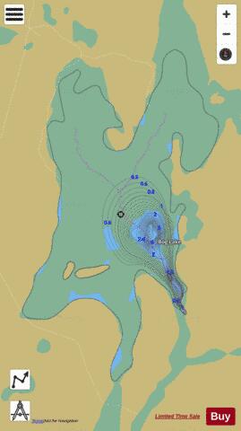 Bog Lake depth contour Map - i-Boating App