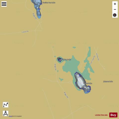 Bull Frog Lake ,Crawford depth contour Map - i-Boating App
