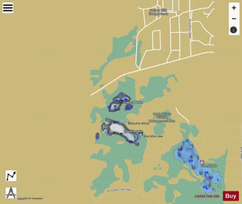 Cleveland Lake ,Lenawee depth contour Map - i-Boating App
