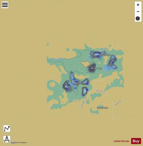 Kimes Lake ,Newaygo depth contour Map - i-Boating App