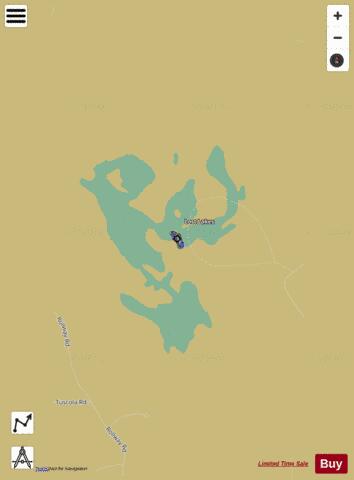 Lost Lake ,Ogemaw depth contour Map - i-Boating App