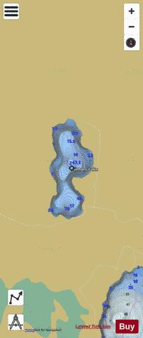 Simons Lake depth contour Map - i-Boating App