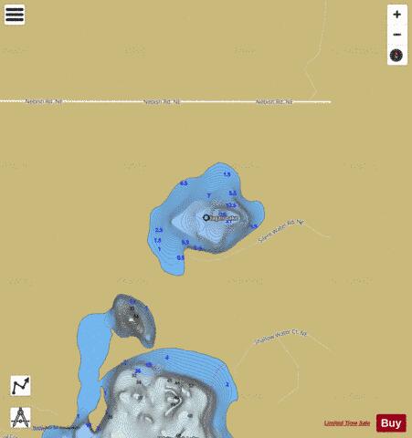 Hagali Lake depth contour Map - i-Boating App