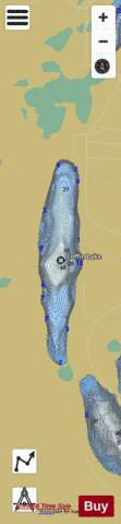 Coffin Lake depth contour Map - i-Boating App