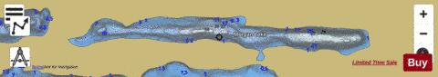 Morgan Lake depth contour Map - i-Boating App