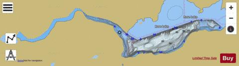 Rose Lake depth contour Map - i-Boating App