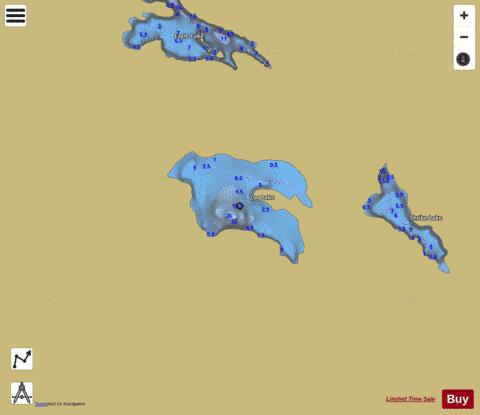 Zoo Lake depth contour Map - i-Boating App