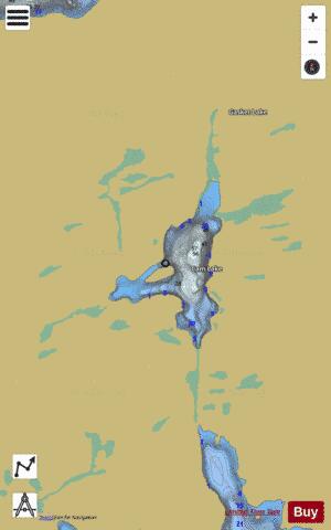 Cam Lake depth contour Map - i-Boating App