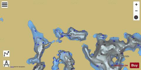 Kingfisher Lake depth contour Map - i-Boating App