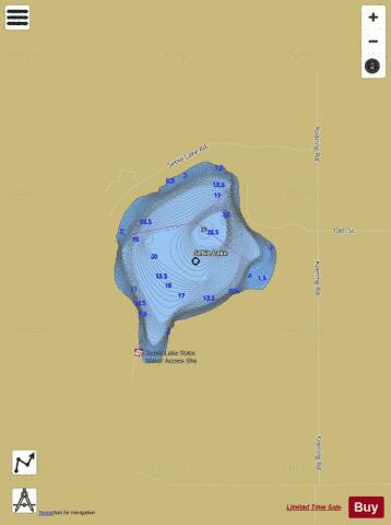Sebie Lake depth contour Map - i-Boating App