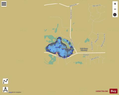 Holy Name Lake depth contour Map - i-Boating App