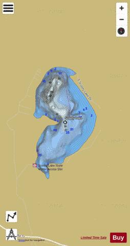 Scooty Lake depth contour Map - i-Boating App