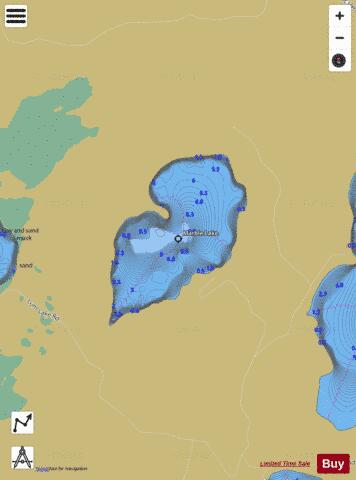 Marble Lake depth contour Map - i-Boating App