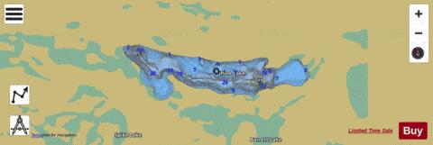 Shine Lake depth contour Map - i-Boating App