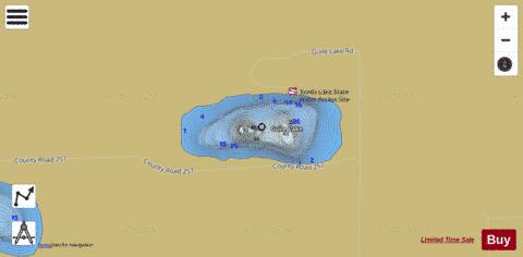 Guile Lake depth contour Map - i-Boating App