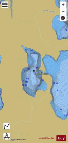 Little Dick Lake depth contour Map - i-Boating App