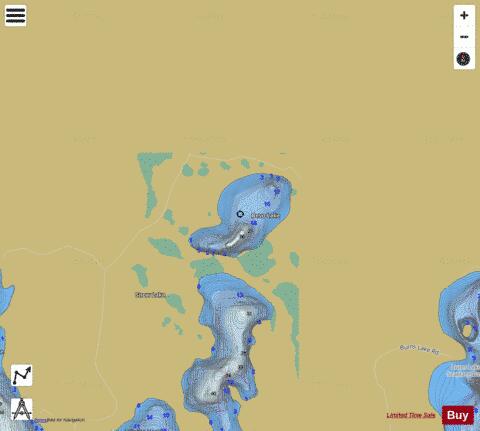 Bevo Lake depth contour Map - i-Boating App
