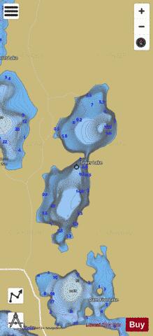 Sister Lake depth contour Map - i-Boating App
