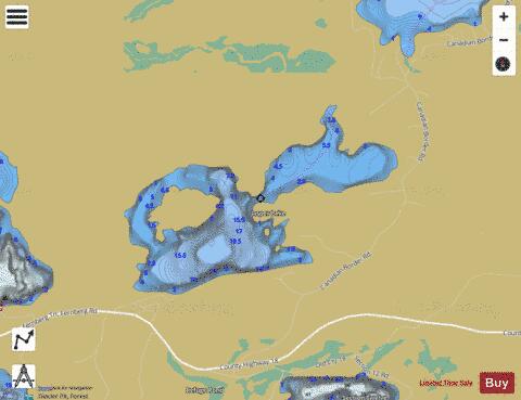Jasper Lake depth contour Map - i-Boating App
