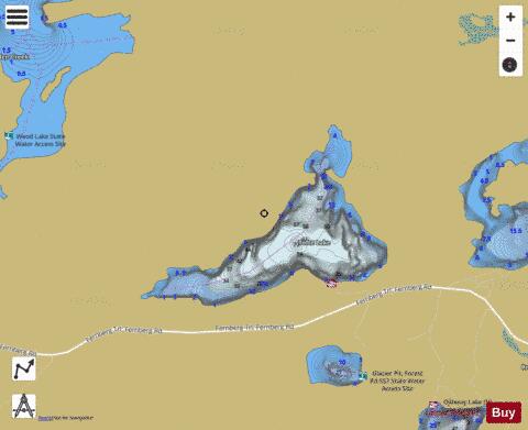 Tofte Lake depth contour Map - i-Boating App