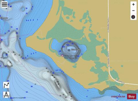 Nitche Lake depth contour Map - i-Boating App