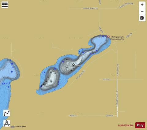 Ethel Lake depth contour Map - i-Boating App