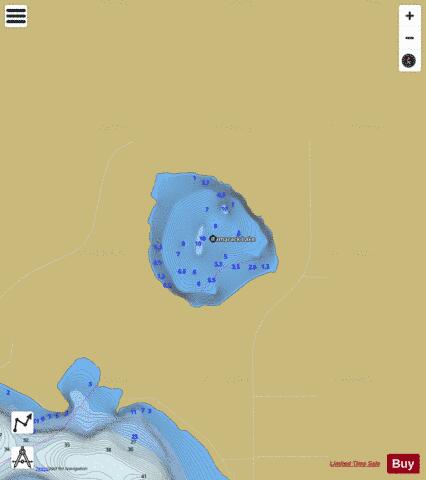Tamarack Lake depth contour Map - i-Boating App