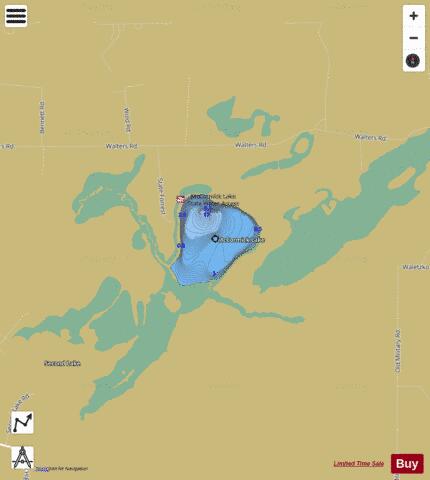 McCormick Lake depth contour Map - i-Boating App