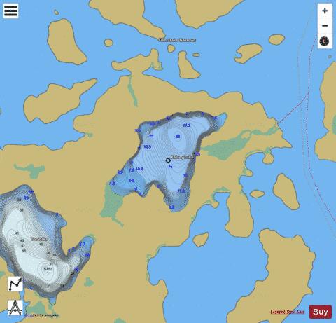Kelsey Lake depth contour Map - i-Boating App