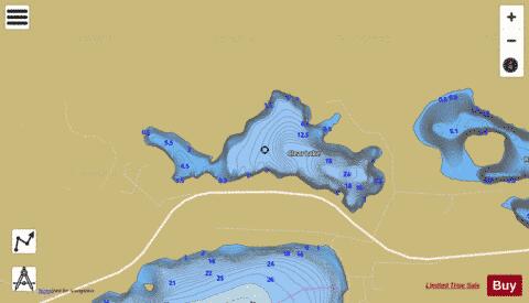 Clear Lake depth contour Map - i-Boating App