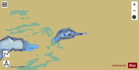 Agnes Lake depth contour Map - i-Boating App