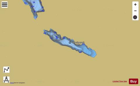 Little Shoepack Lake depth contour Map - i-Boating App