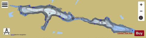Locator Lake depth contour Map - i-Boating App
