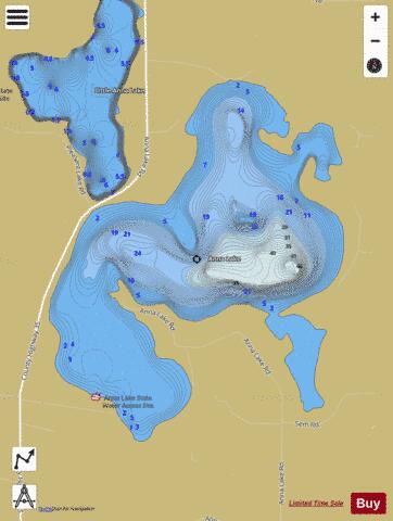 Lake Anna depth contour Map - i-Boating App