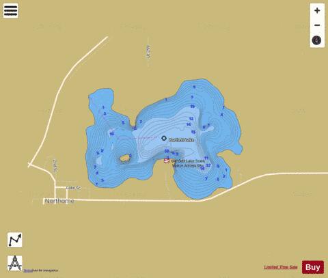 Lake Bartlett depth contour Map - i-Boating App